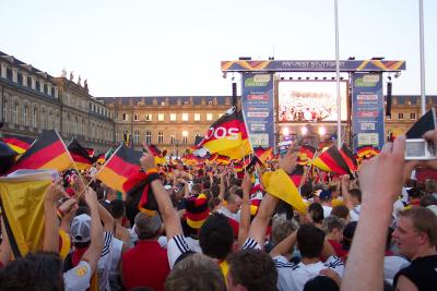 WM 2006: Public Viewing auf dem Stuttgarter Schlossplatz